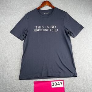 Travis Mathew T Shirt This Is My Pinehurst Shirt Graphic Navy Blue Mens Medium